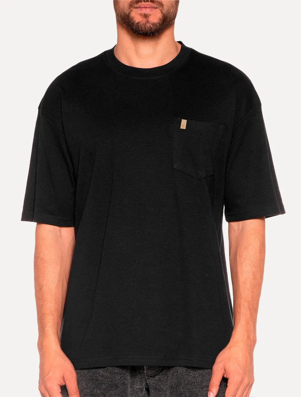 Camiseta Von der Volke Masculina Origineel Soft Pet Preta