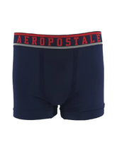 Cueca Aeropostale Boxer Soft Sash Azul Marinho