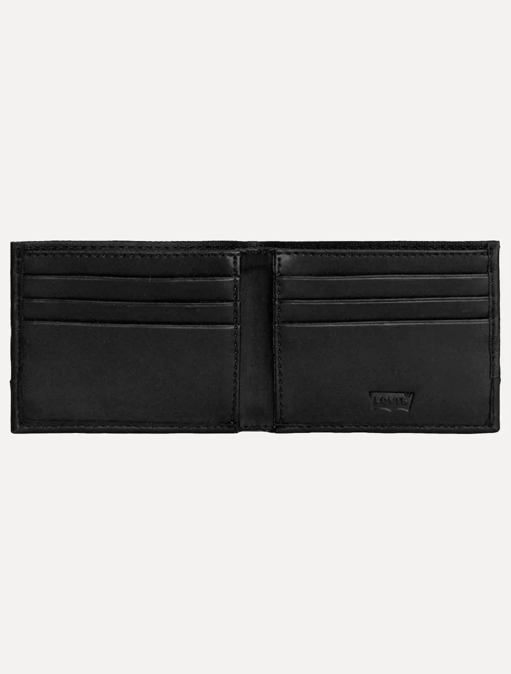 Carteira Levis Masculina Couro Slim Bifold Preta