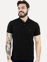Polo Aramis Masculina Piquet Inner Detail Dark Preta