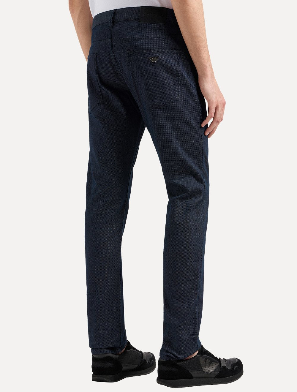 Calça Jeans Empório Armani Masculina J06 Slim Fit Armure 5 Pockets Azul