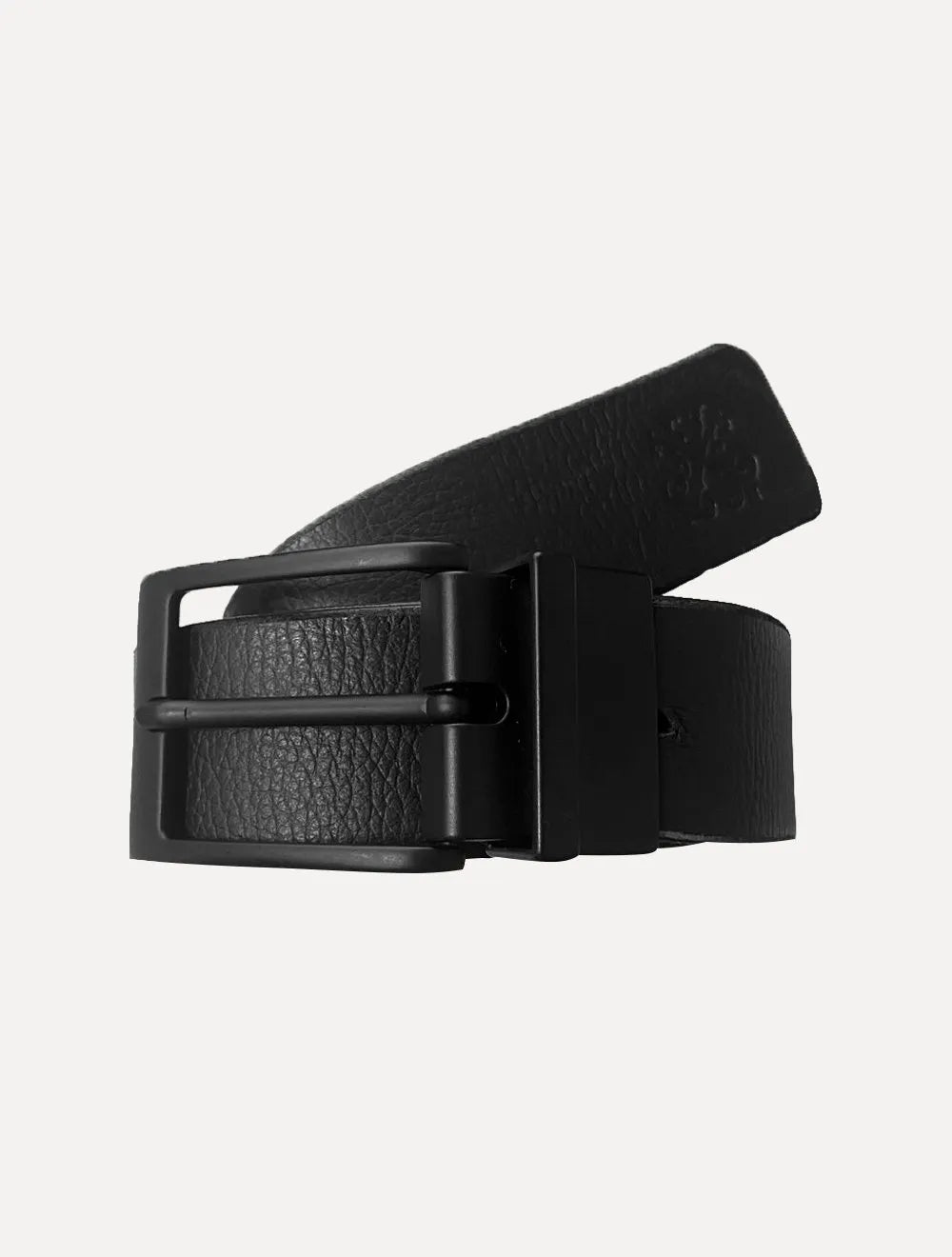 Cinto John John Masculino Couro Double Face Luke Preto