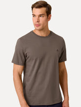Camiseta Dudalina Masculina Essentials Brown Icon Marrom