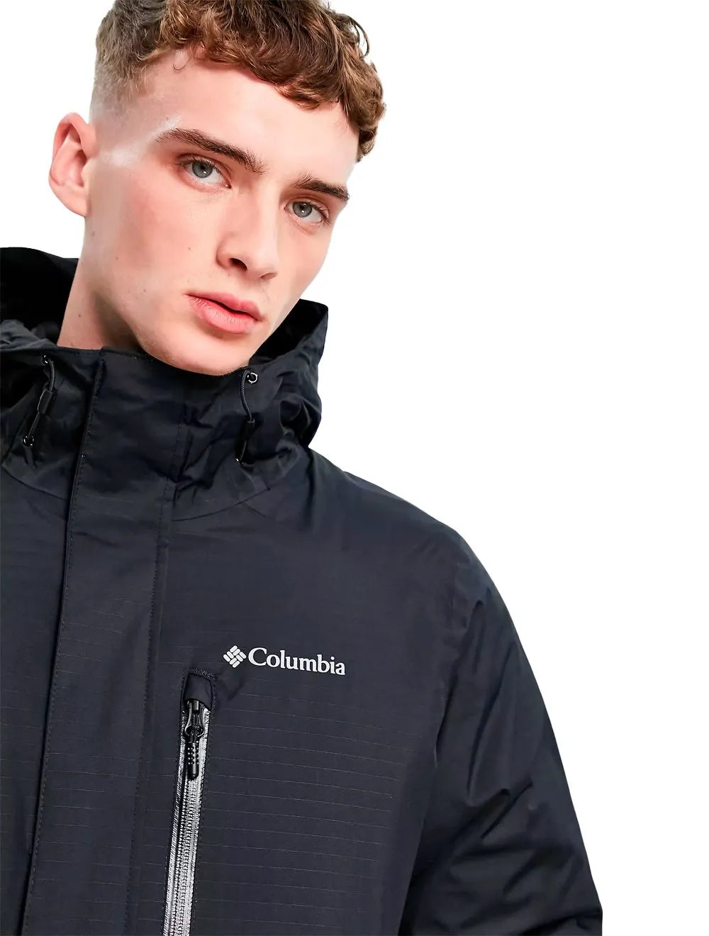 Jaqueta Columbia Masculina Hoodie Oak Harbor Insulated Preta