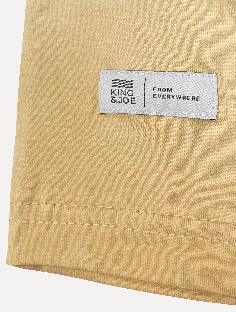 Camiseta King & Joe Masculina Cotton Premium Flex Cáqui