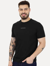Camiseta Calvin Klein Jeans Masculina Institutional Small Logo Preta