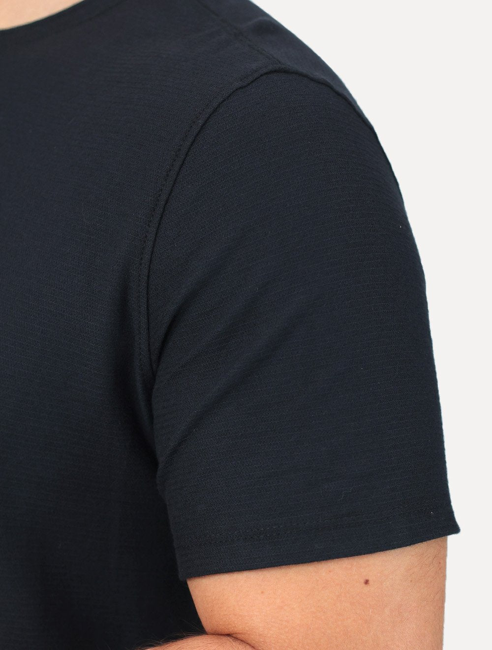 Camiseta Dudalina Manga Longa Cotton Flex Azul Marinho