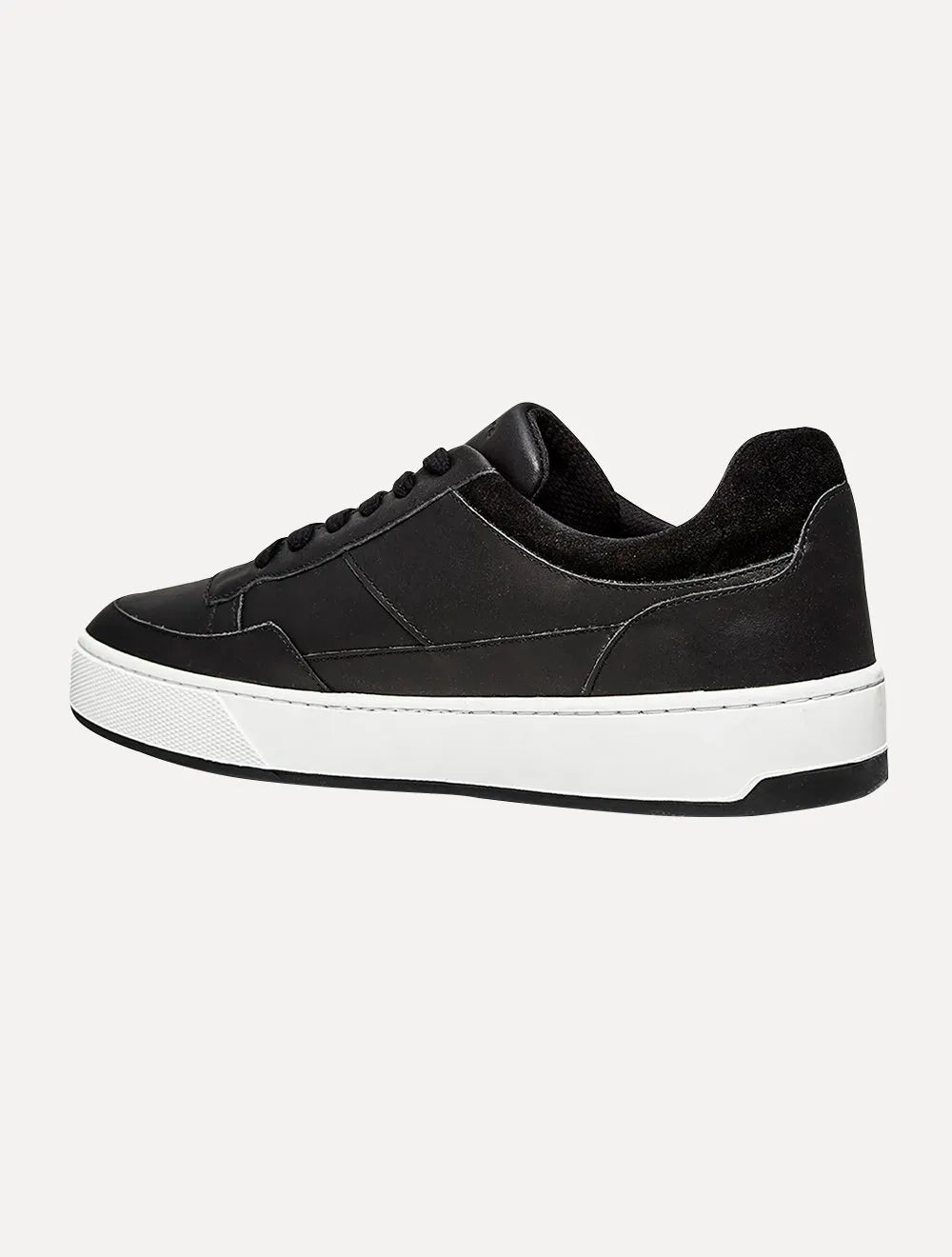 Tênis Calvin Klein Jeans Masculino Couro Sash Logo Basico Preto
