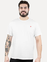 Camiseta Colcci Masculina Basica Logo Minimalista Branca