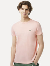 Camiseta Lacoste Masculina Jersey Pima Cotton Peach Rosa