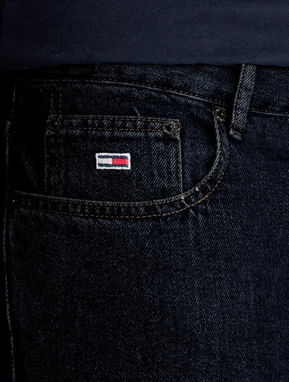 Calça Tommy Jeans Masculina Regular Straight Ryan Escura