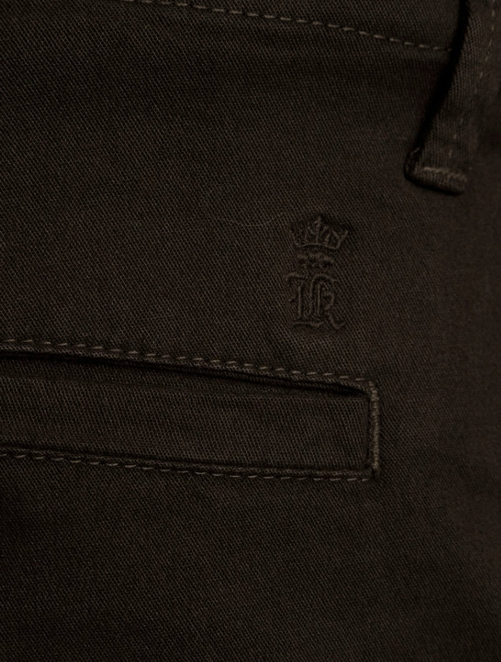 Calça Sergio K Masculina Chino Sarja Elastano Marrom