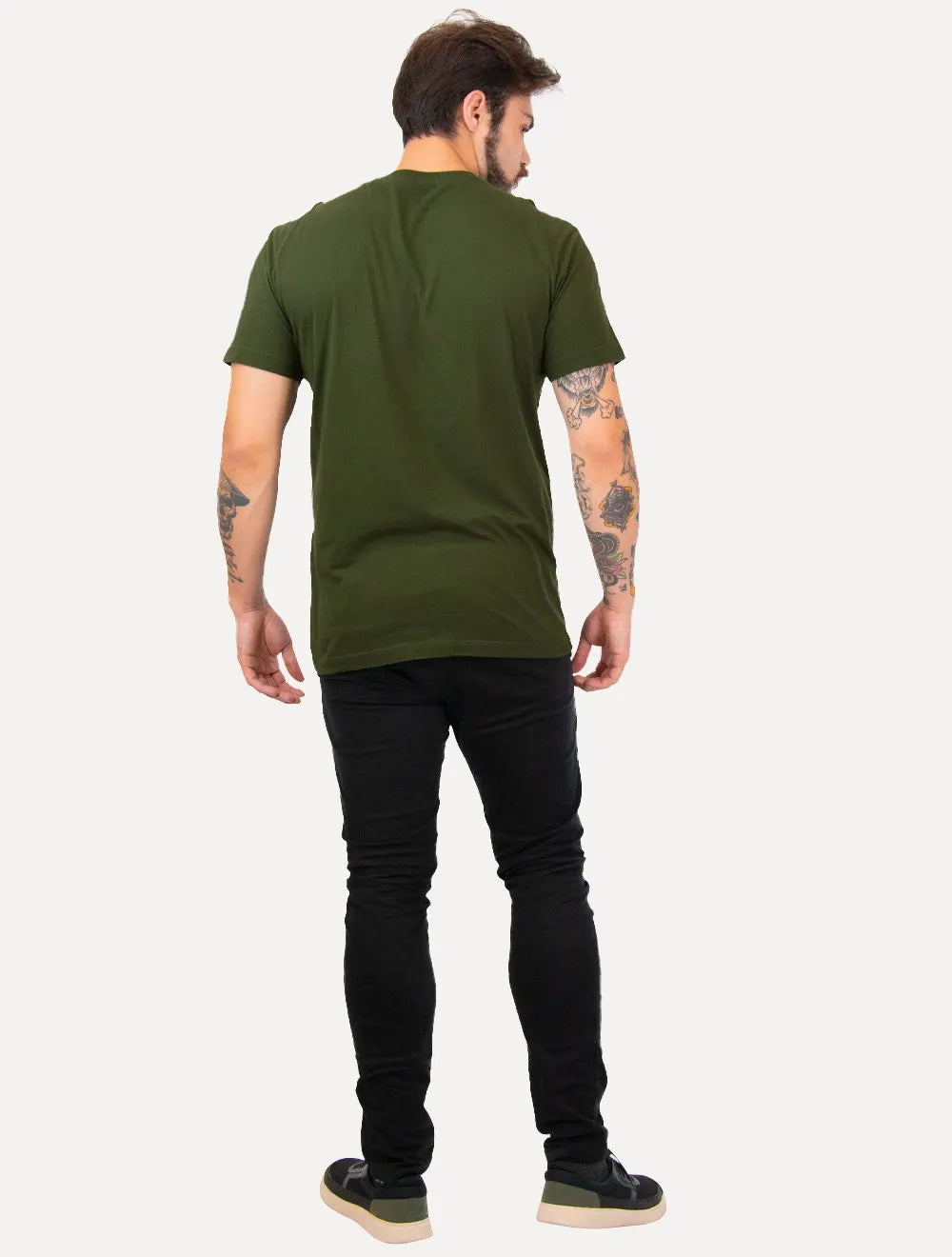 Camiseta Osklen Masculina Slim Vintage Rio Photo Verde Escuro