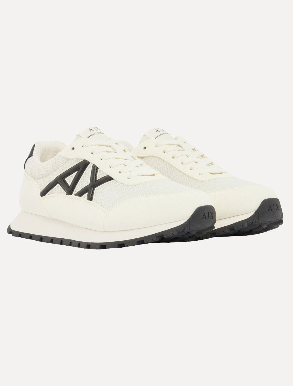 Tênis Armani Exchange Masculino Contrastantes AX Logo Off White
