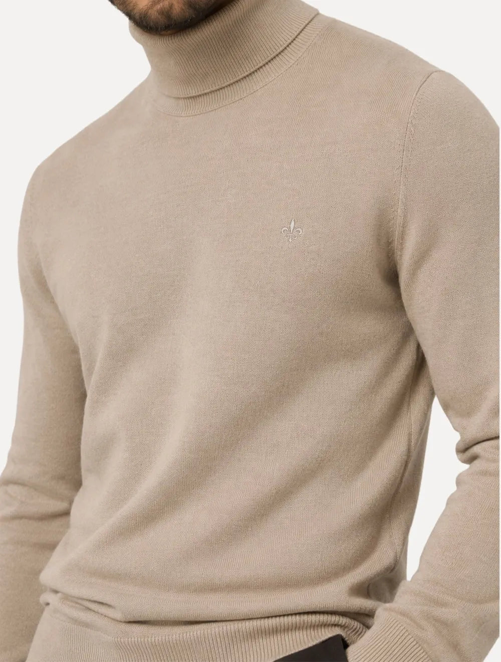 Blusa Dudalina Masculina Tricot Cacharel Cotton Cáqui Médio