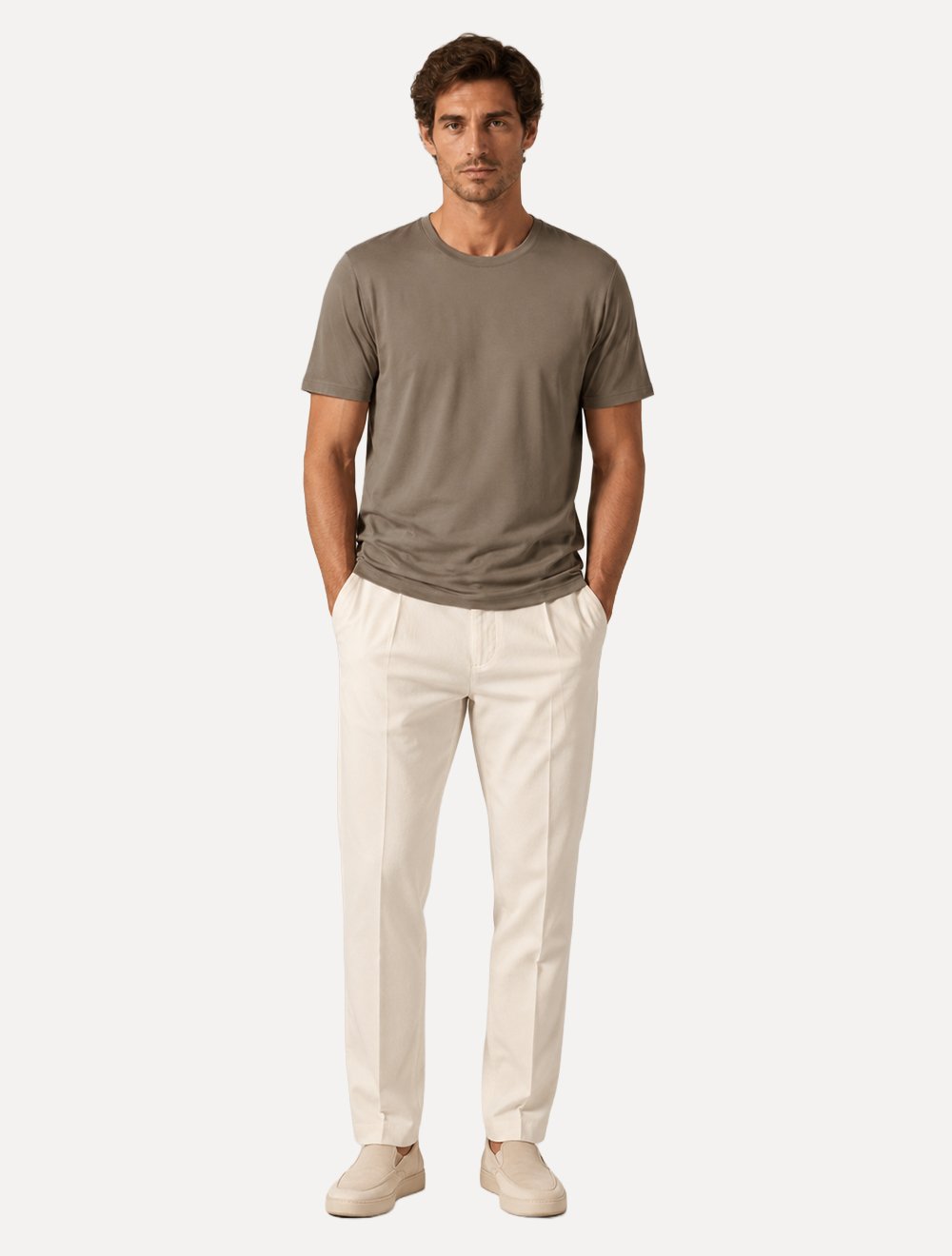 Camiseta K&J Black Travel Pack Tech Modal Marrom Claro