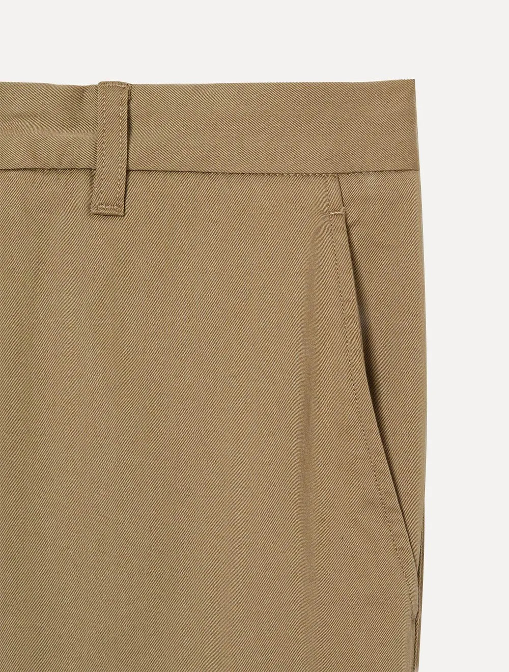 Calça Lacoste Masculina Skinny Sarja Chino Stretch Cotton Cáqui