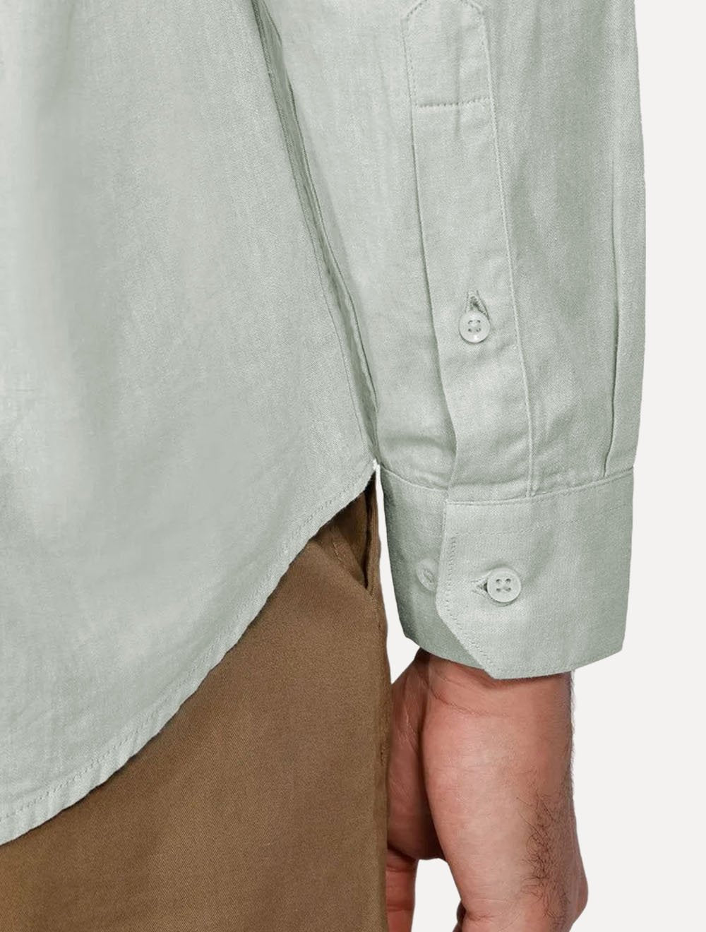 Camisa Aramis Masculina Regular Algodão Lotte Pocket Verde Mescla