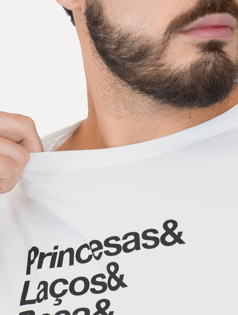 Camiseta Reserva Masculina Regular Pai De Princesa Branca