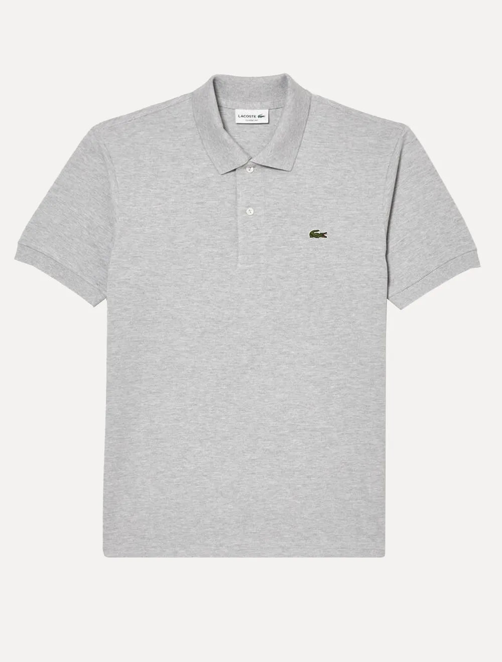 Polo Lacoste Masculina Classic Fit Mescla Azul Claro Mescla