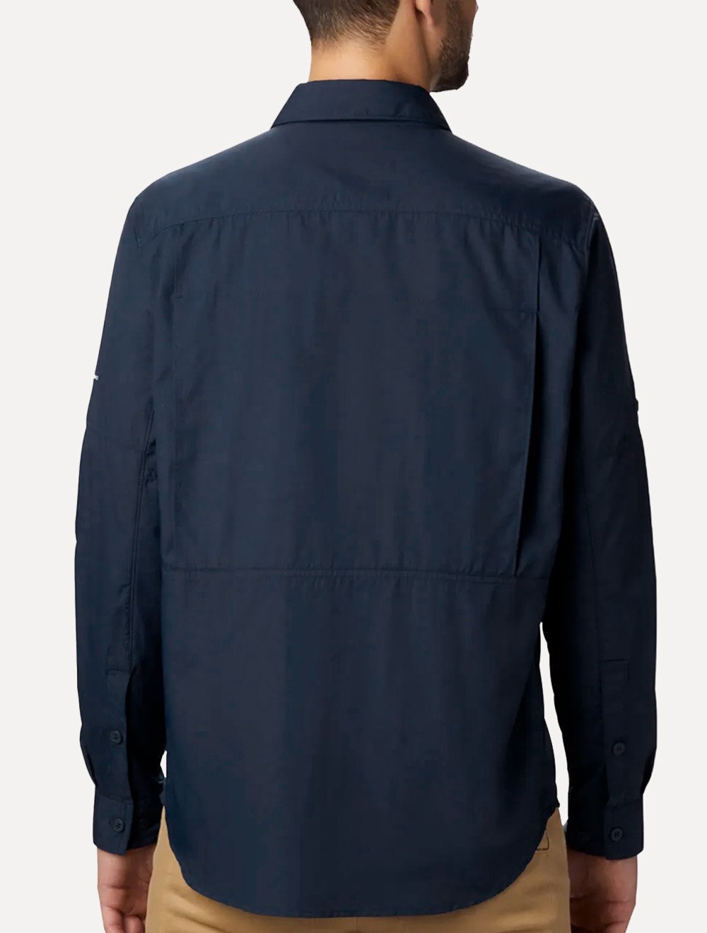 Camisa Columbia Masculina Silver Ridge II Collegiate Azul Marinho