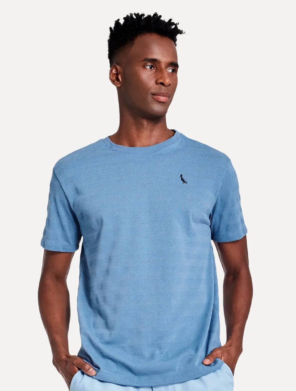Camiseta Reserva Masculina Listra Aragem Maq Azul Jeans