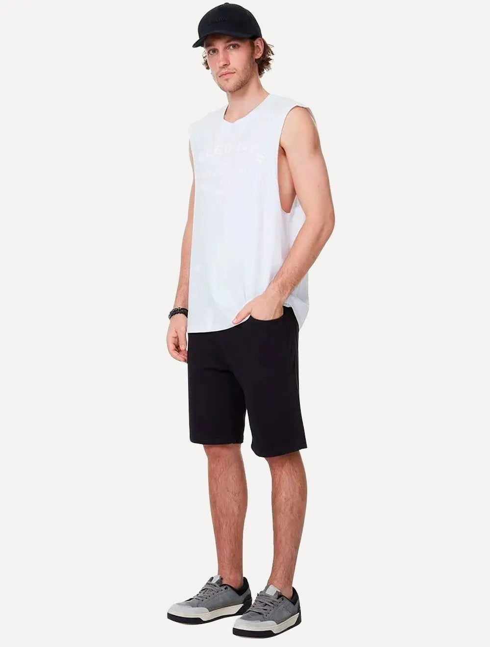 Bermuda John John Sarja Masculina Slim Olympia Preta