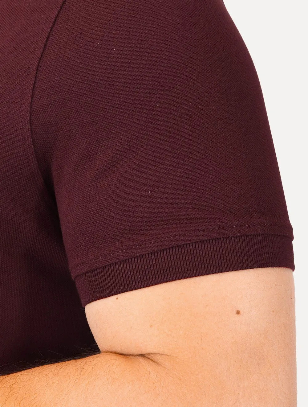 Polo Tommy Hilfiger Masculina Slim Piquet 1985 Bordô