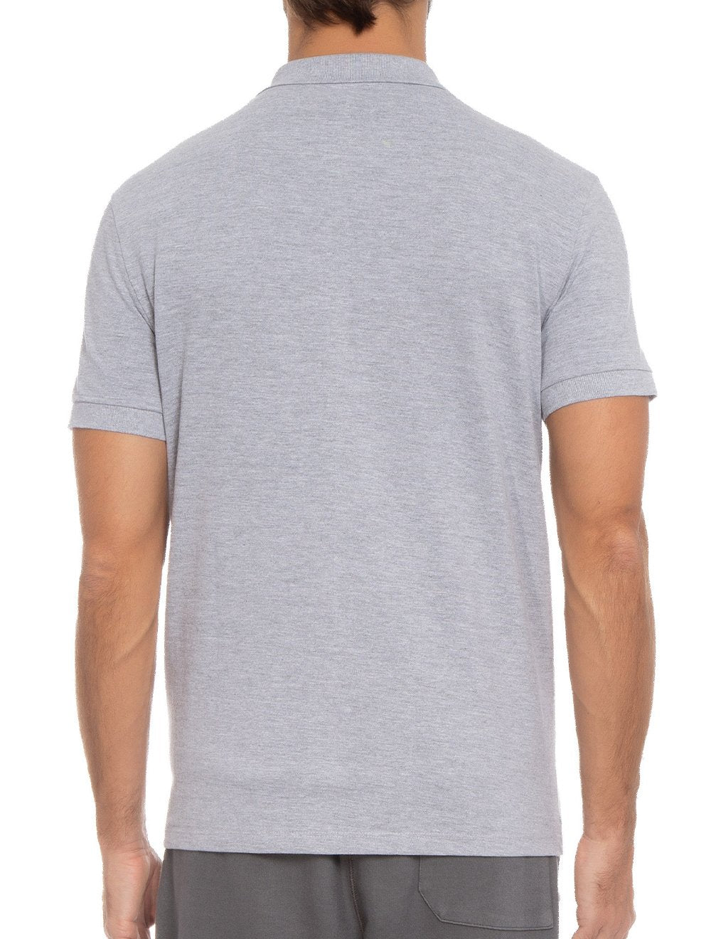 Polo Dudalina Masculina Essentials Extra Cotton Cinza Mescla