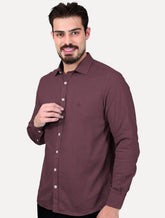 Camisa Dudalina Masculina Slim Fit Superfine Cotton Vinho