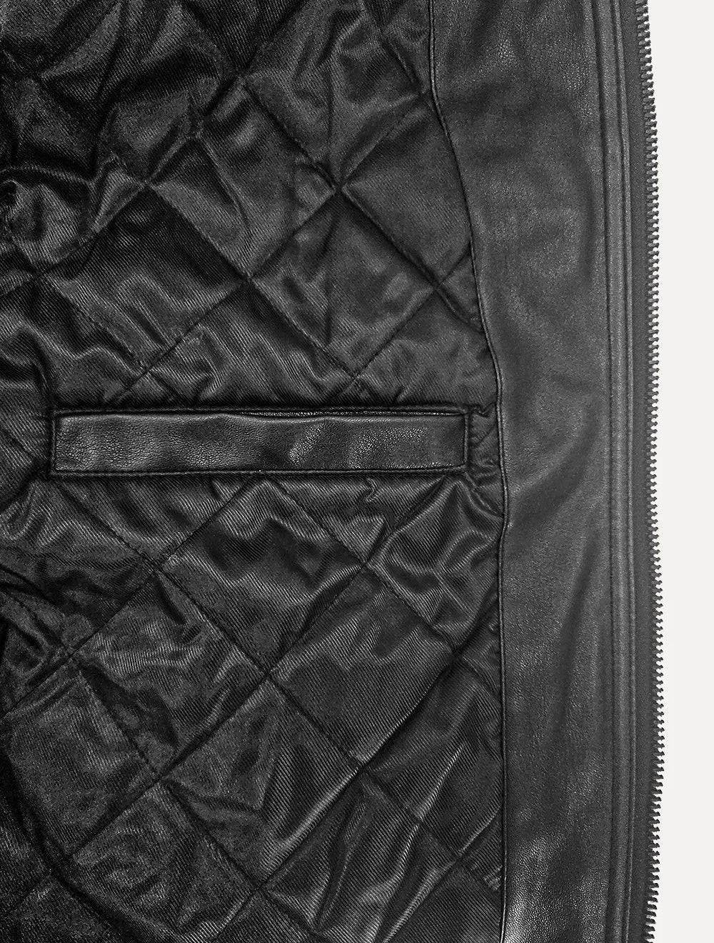 Jaqueta Calvin Klein PU Pocket Preta