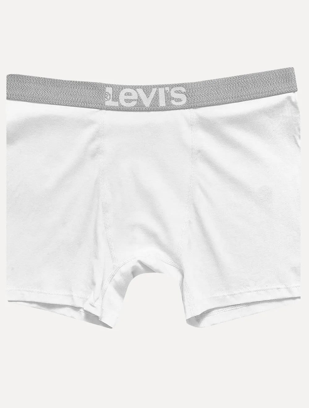 Cueca Levis Boxer Brief Gray Branca Pack 2UN
