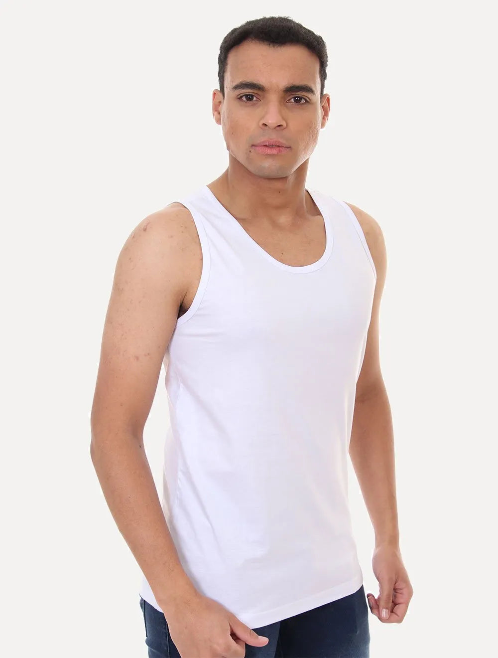 Regata Calvin Klein Swimwear Masculina Classic Branca