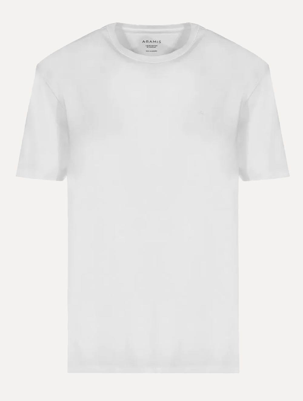 Camiseta Aramis Masculina Basic Lisa Mono Liquid Cotton Branca