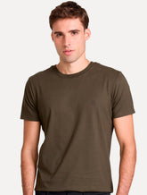 Camiseta John John Masculina Slim Fit One Marrom Escuro