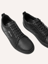 Tênis John John Masculino Boston Leather Black Preto
