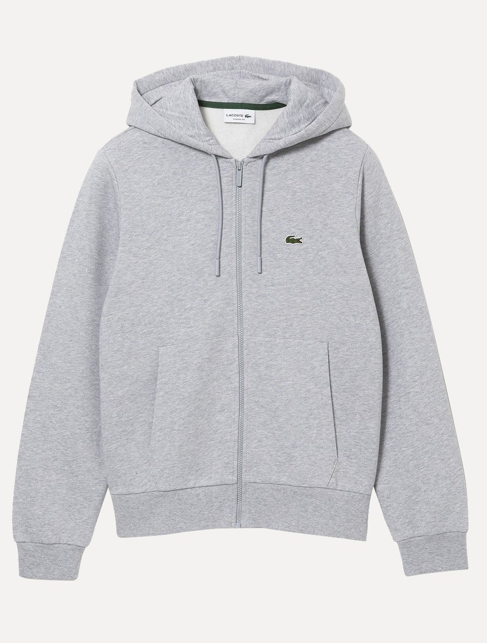 Moletom Lacoste Masculino Hoodie Classic Full-zip Cinza Mescla