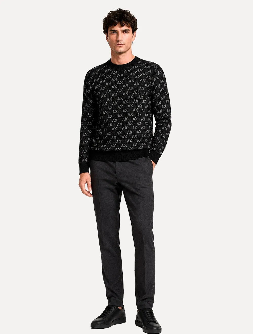 Suéter Armani Exchange Masculino Regular Preto