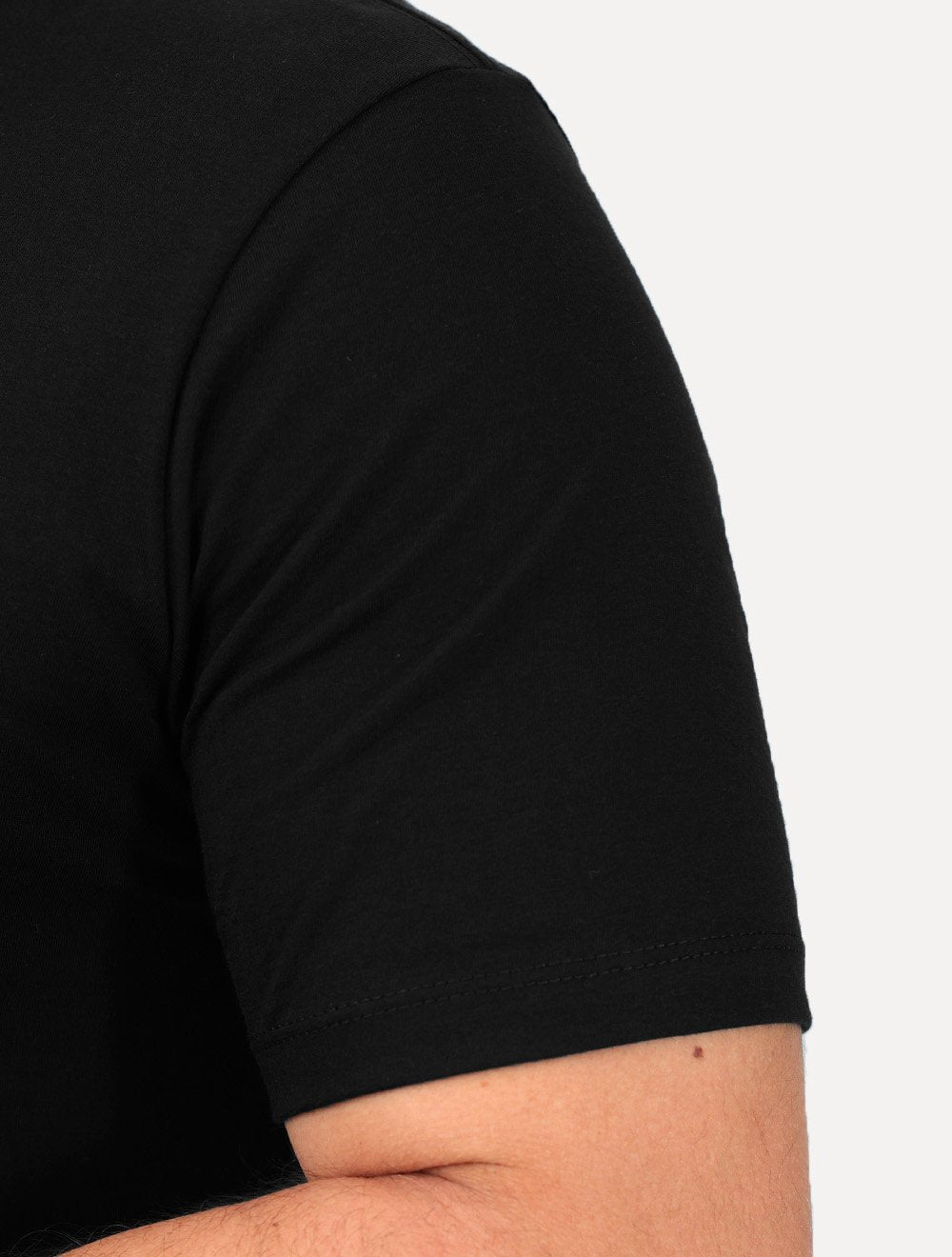 Camiseta John John Masculina Regular Fit Basic Logo Flat Preta