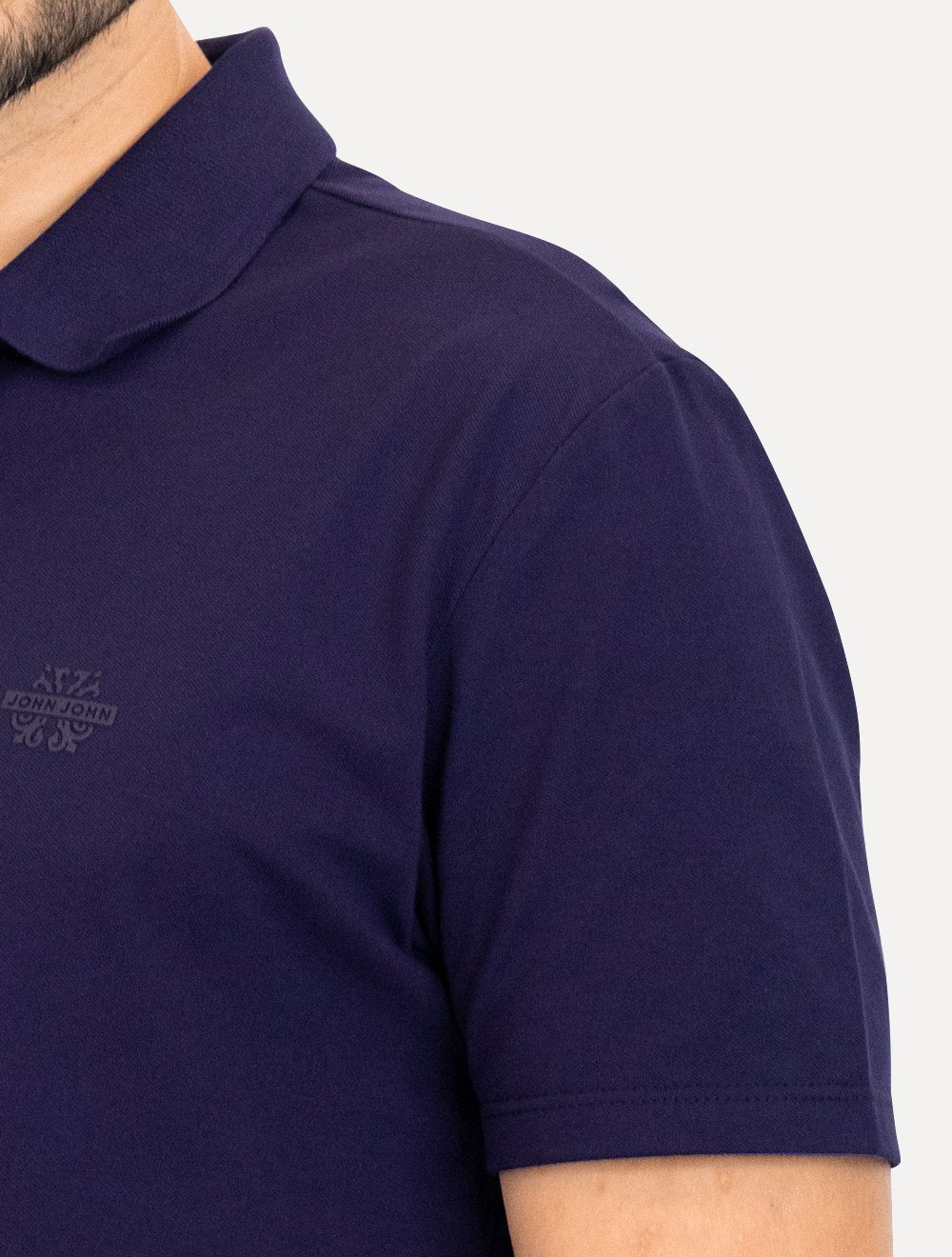 Polo John John Masculina Light Transfer Azul