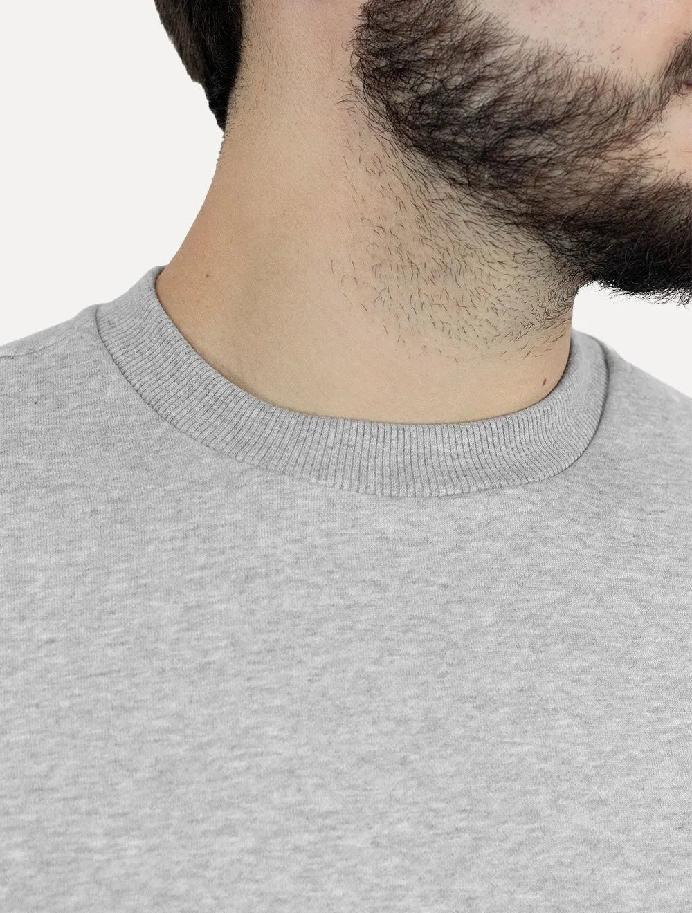 Moletom Calvin Klein Jeans Masculino Upper CK Bordado Cinza Mescla