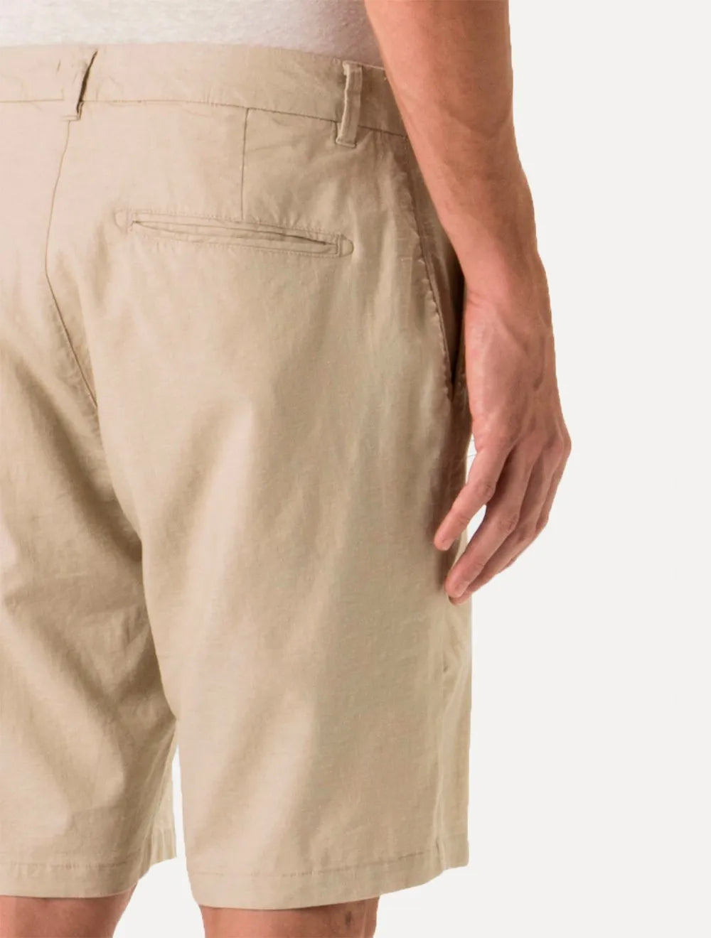 Bermuda Osklen Masculina Alfaiataria Basic Linen Areia Mescla