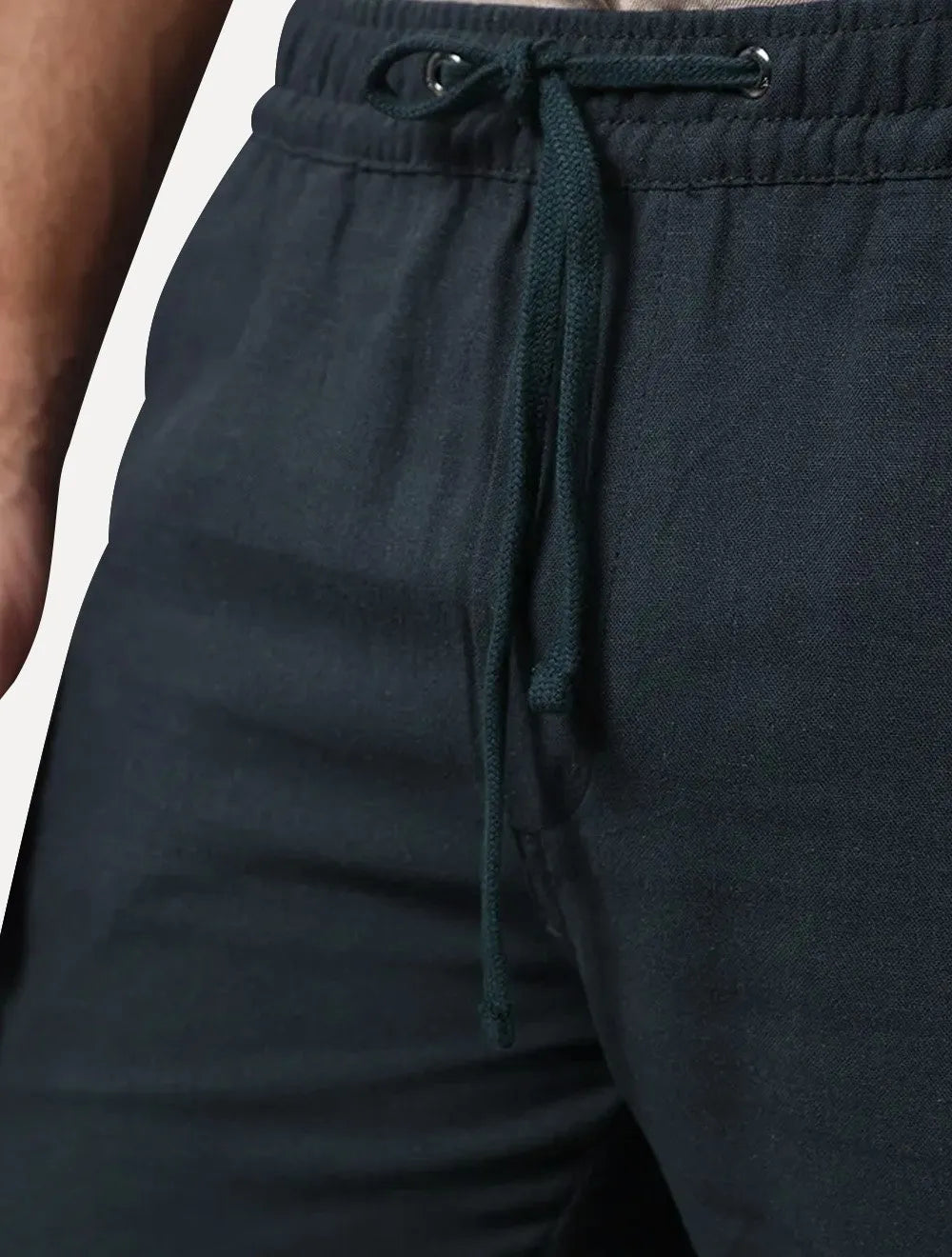 Bermuda Calvin Klein Masculina Essentials Linho Azul Marinho