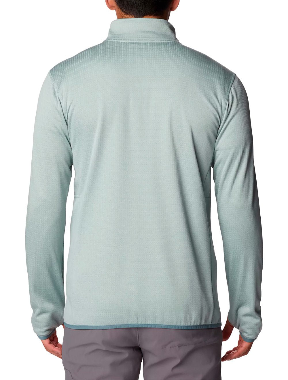 Jaqueta Columbia Masculina Fleece Park View Half Zip Verde Claro