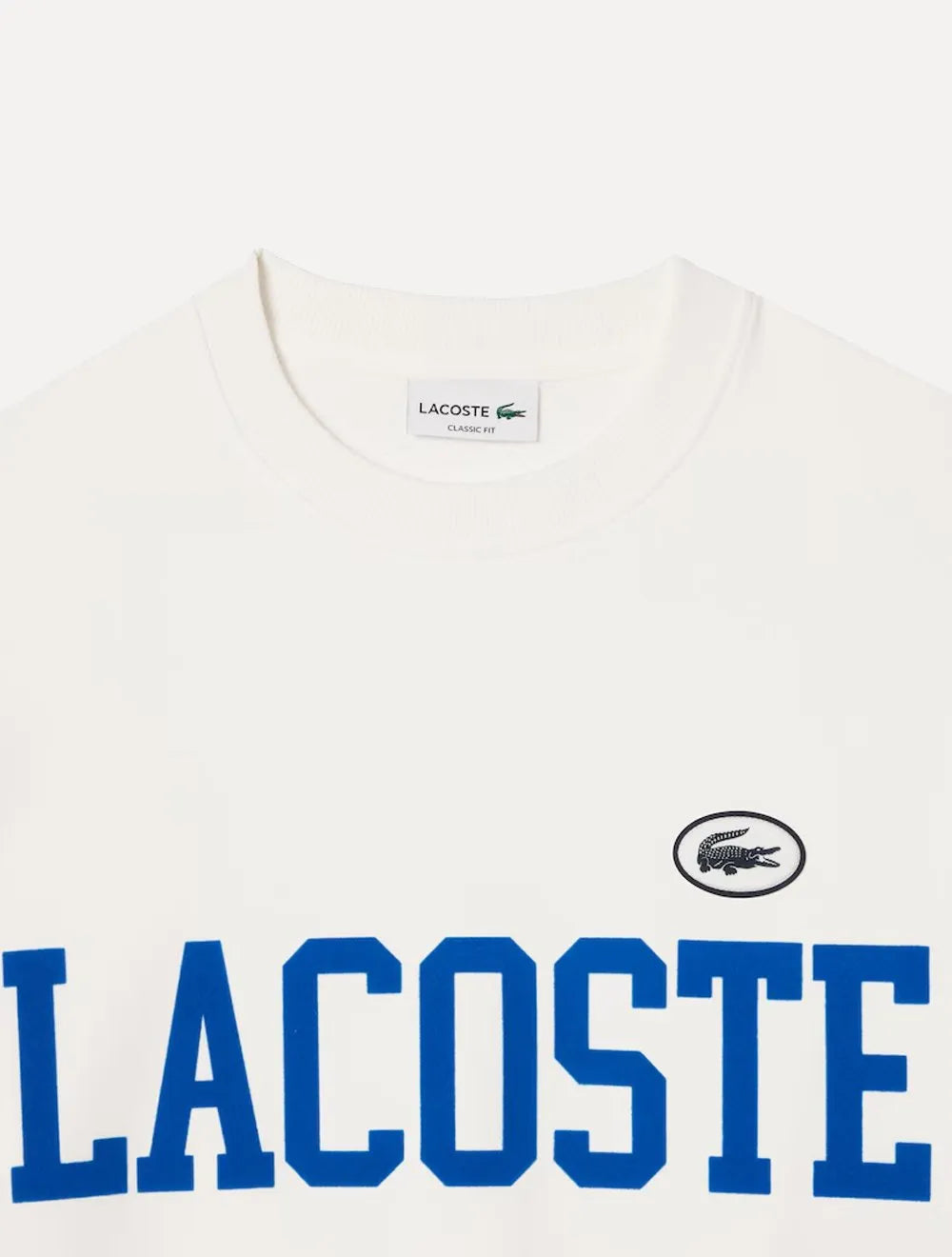 Moletom Lacoste Masculino Crewneck Classic College Branco