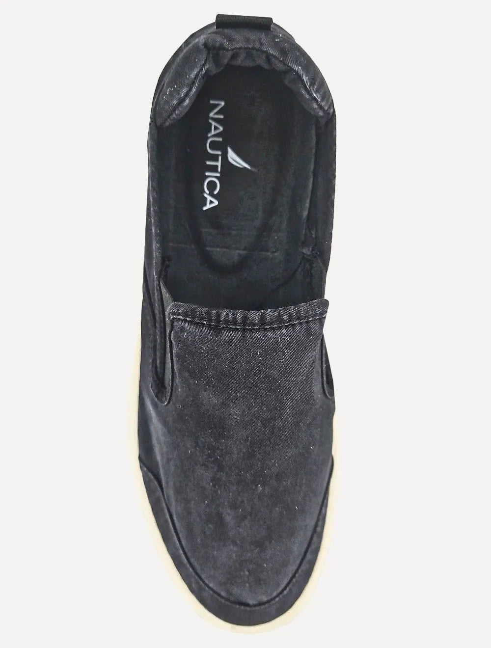 Tênis Nautica Masculino Slip On Tecido Azul Marinho