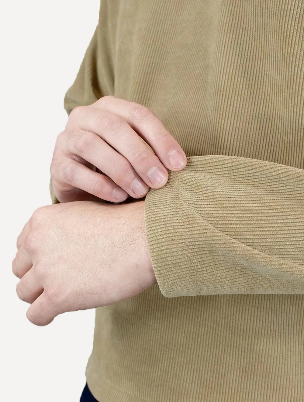Moletom Osklen Masculino Denver Canelado Cáqui