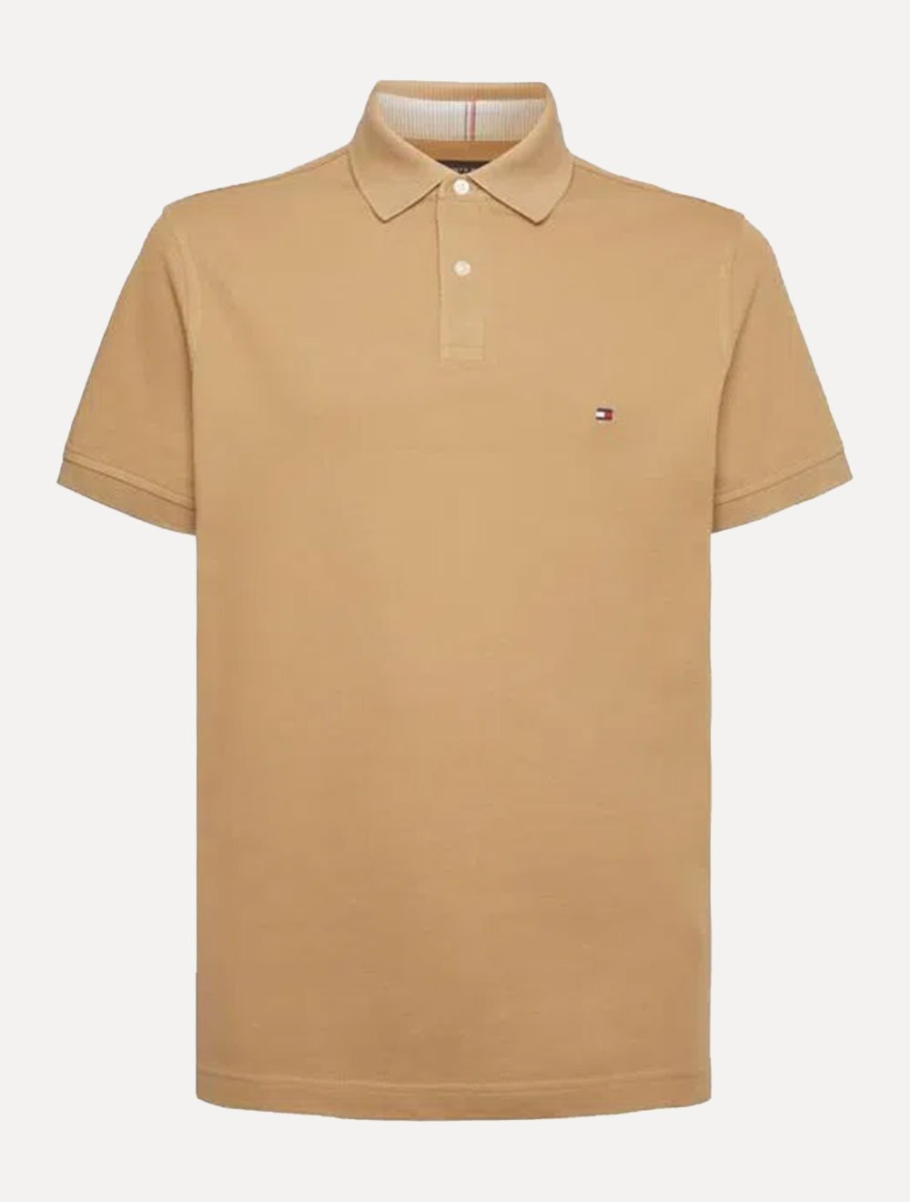 Polo Tommy Hilfiger Masculina Regular Piquet 1985 Cáqui