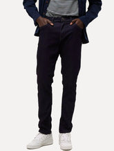 Calça Dudalina Jeans Masculina Slim Stretch Five Pockets Azul Escuro