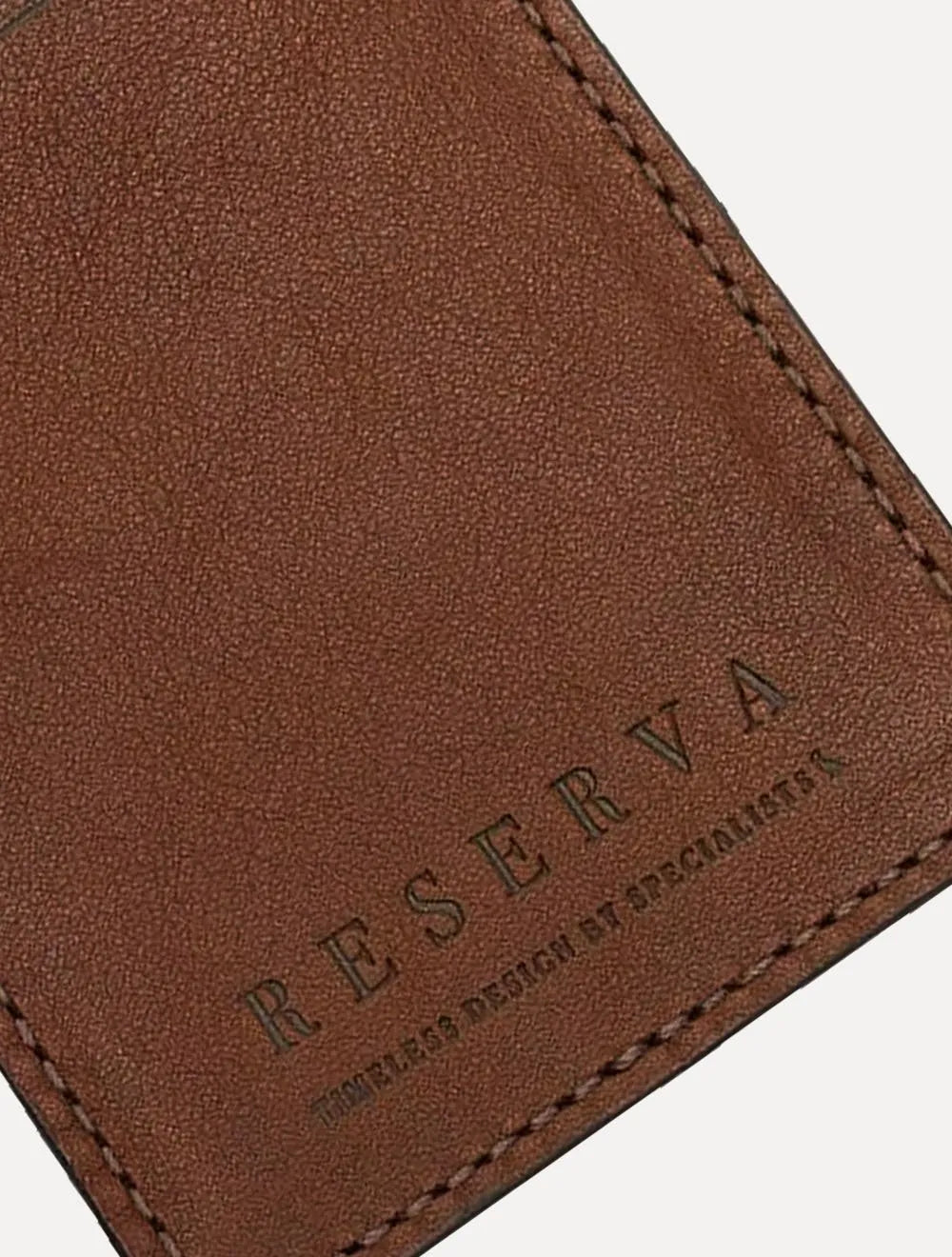 Carteira Reserva Masculina Porta-Cartão Couro Outlander 3.0 Marrom